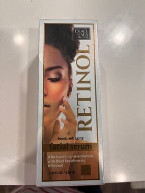 Dead Sea Retinol Facial Serum - Gold/White